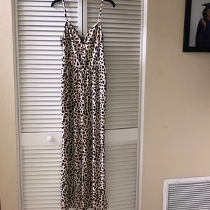 Express Leopard Jumpsuit M